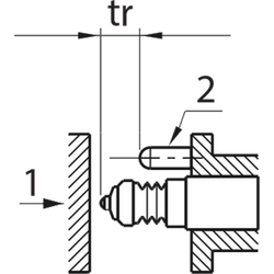 Beispielabbildung - Montage mit Anschlag in Stiftform