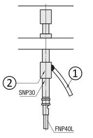 Aufbau mit Federkontaktschalter