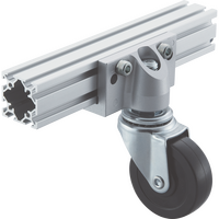 Geräterollenhalter CPHAL am Aluprofil