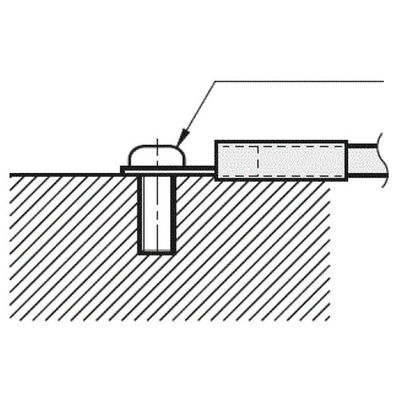 Befestigung Thermoelement mit Ringkabelschuh