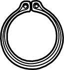 Sicherungsring für Wellen (Außenring)