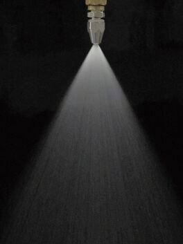 Beispieldarstellung einer Düse mit weitem Sprühwinkel