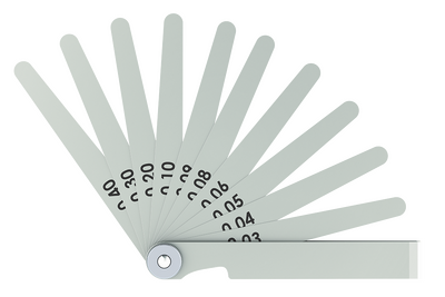 Abbildung einer Fühlerlehre