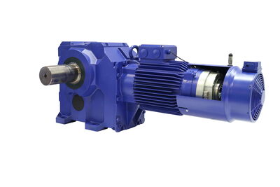 Beispiel für einen Elektromotor mit Winkelgetriebe