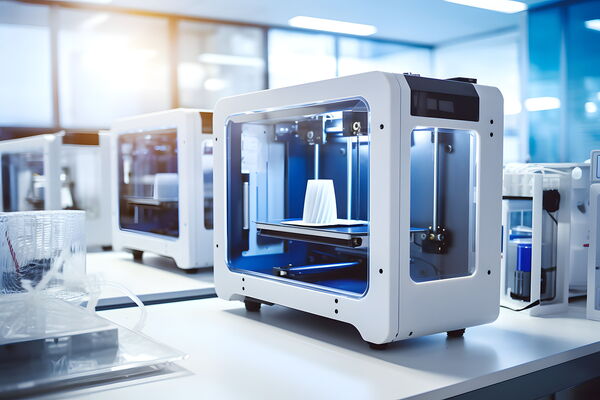 Beispieldarstellung eines industriellen 3D-Druckers