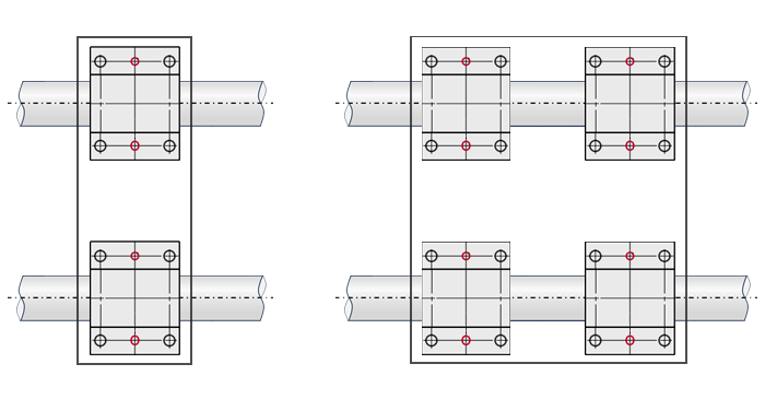 Beispiel Linearwellen in Parallelanordnung