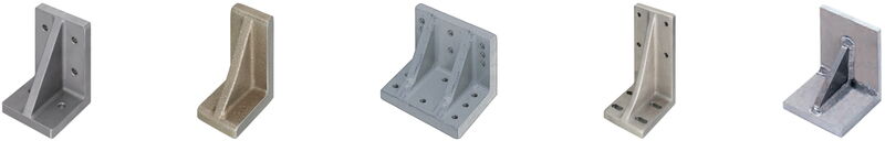 Unterschiedliche Anzahl und Positionen von Bohrlöchern bei Winkelplatten