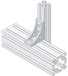 90° versetzter Winkelverbinder in einfacher Ausführung