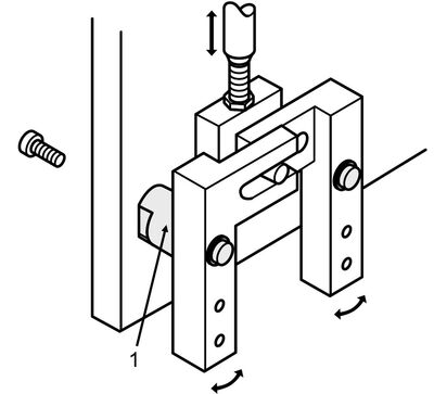 Beispielabbildung - Achsbolzen (1) in Zugspannungsausführung