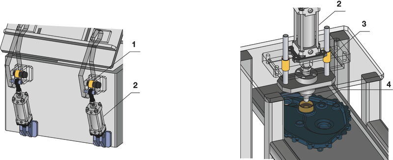 Darstellung eines Anwendungsbeispiels für Gleitlager