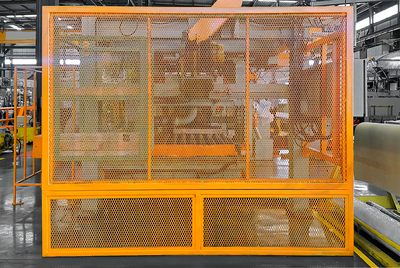 Orange gekennzeichneter Schutzzaun