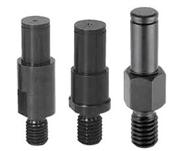 Achsbolzen mit Gewindebolzen zum Einschrauben in das Trägermaterial