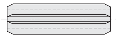 Beispielabbildung - Spannstift mit beidseitiger Fase