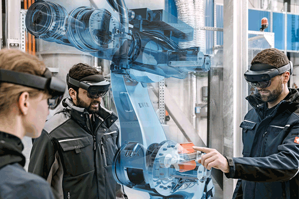 Präsentation eines komplexen Produkts live vor Ort beim Kunden – mit innovativen VR-Brillen kein Problem.