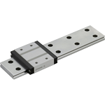 Linearführung mit breiten Schienen als Standard-Wagen, leicht vorgespannt